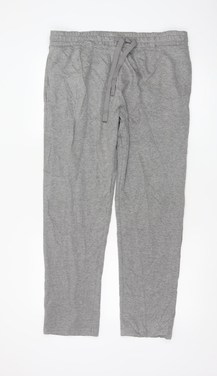 Marks and Spencer Mens Grey Jersey Sweatpants L Regular Fit