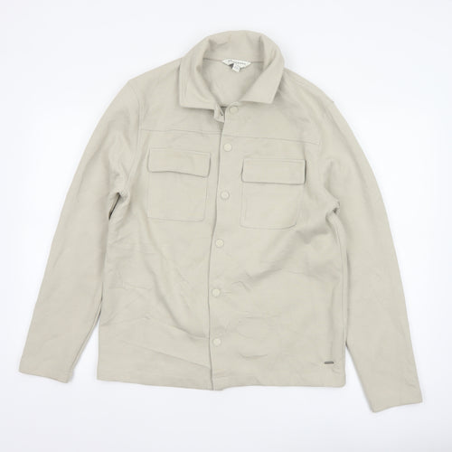 Marks and Spencer Autograph Men's Beige Twill Button Jacket Size S