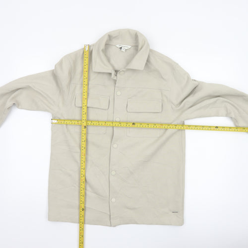 Marks and Spencer Autograph Men's Beige Twill Button Jacket Size S