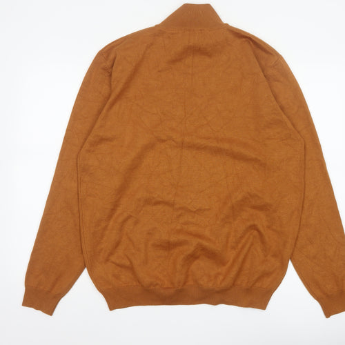 Sorbino Men’s Brown Roll Neck Pullover Jumper 2XL Viscose Knit