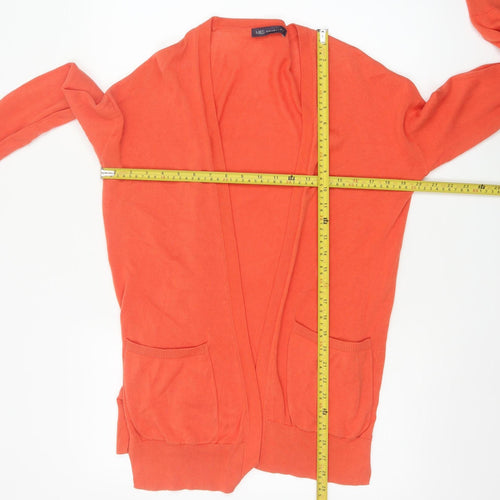 Marks and Spencer Women’s Orange Cotton Long Sleeve Cardigan Size S