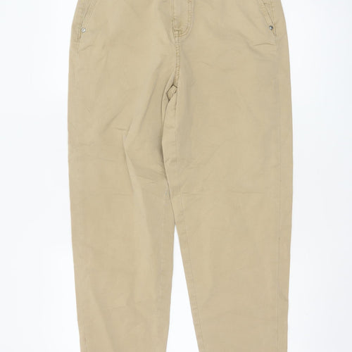 Marks and Spencer Per Una Women's Beige Size 10 Chino Trousers