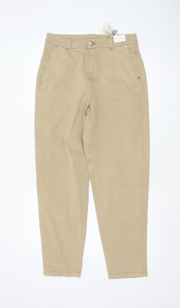 Marks and Spencer Per Una Women's Beige Size 10 Chino Trousers