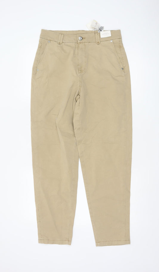 Marks and Spencer Per Una Women's Beige Size 10 Chino Trousers