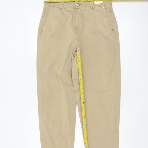 Marks and Spencer Per Una Women's Beige Size 10 Chino Trousers