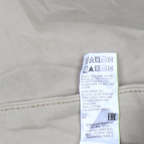 Marks and Spencer Per Una Women's Beige Size 10 Chino Trousers