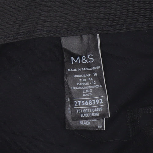 Marks and Spencer Women’s Black Size 16 Tall Stretch Skinny Leggings