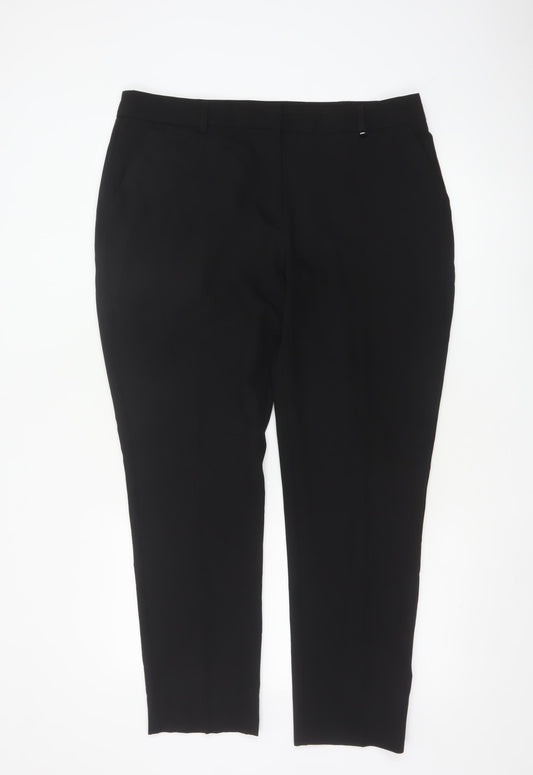 Dorothy Perkins Women's Black Size 16 Stretch Formal Trousers