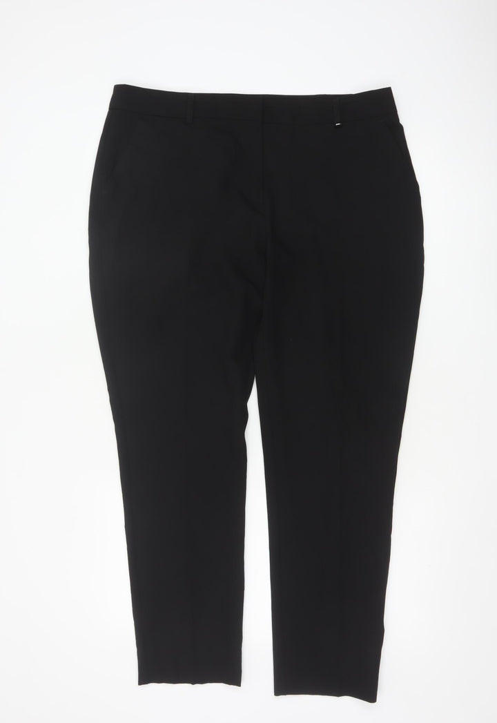 Dorothy Perkins Women's Black Size 16 Stretch Formal Trousers