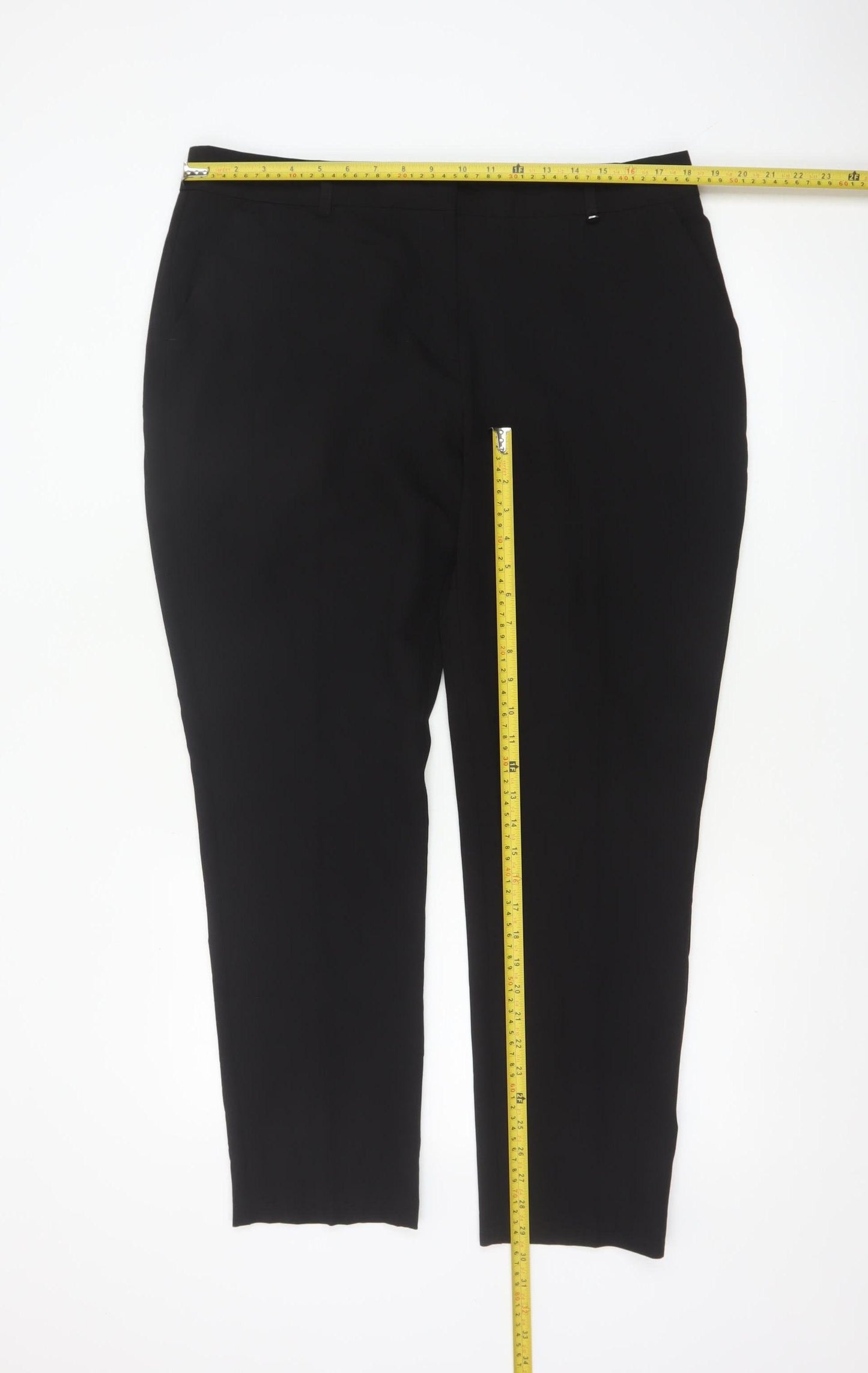 Dorothy Perkins Women's Black Size 16 Stretch Formal Trousers