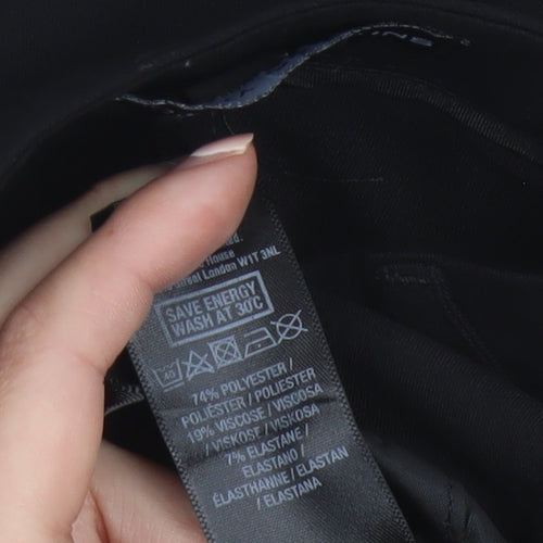 Dorothy Perkins Women's Black Size 16 Stretch Formal Trousers