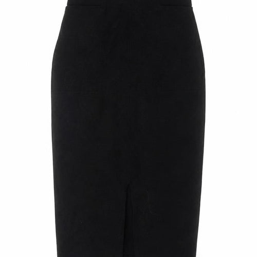 Next Women Black Size 10 Pencil Skirt Viscose Blend Workwear