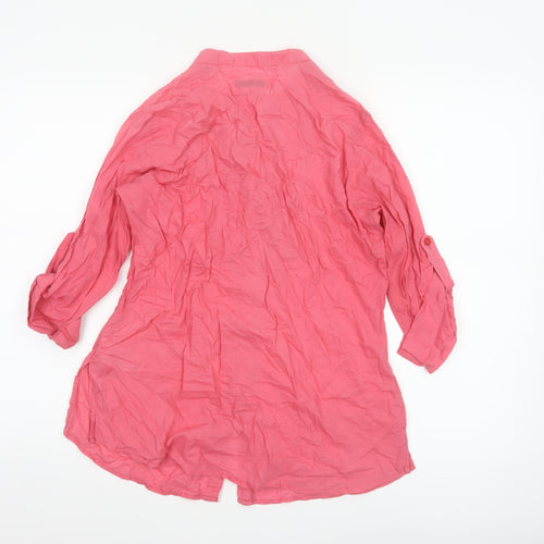 Levi Strauss Women’s Pink 3/4 Sleeve Cotton Tunic Shirt M