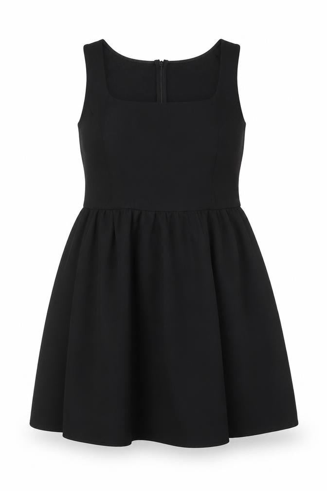 Marks and Spencer Women’s Black Skater Dress Size 16 Sleeveless Lined Stretch Partywear