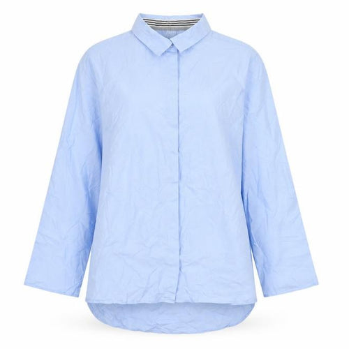 Saint Tropez Women Blue Cotton Shirt Medium Casual Smart Blouse