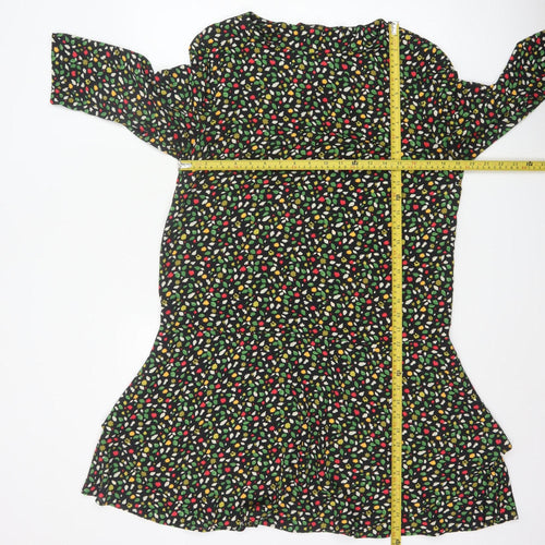 Next Women’s Multicoloured Floral Fit & Flare Dress Size 14