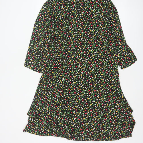 Next Women’s Multicoloured Floral Fit & Flare Dress Size 14