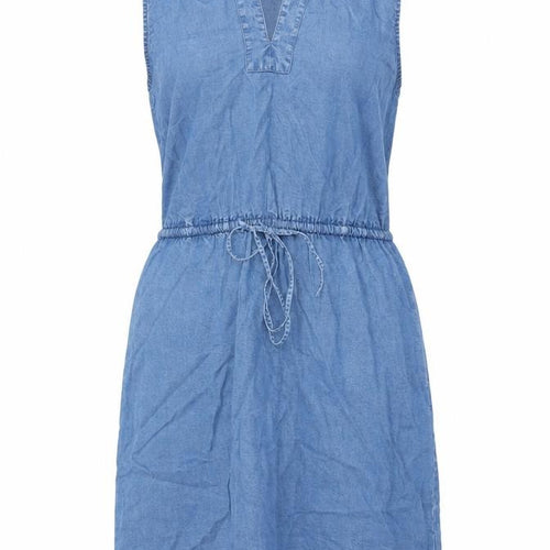 GAP Women’s Blue Chambray Sleeveless Knee Length Shirt Dress M