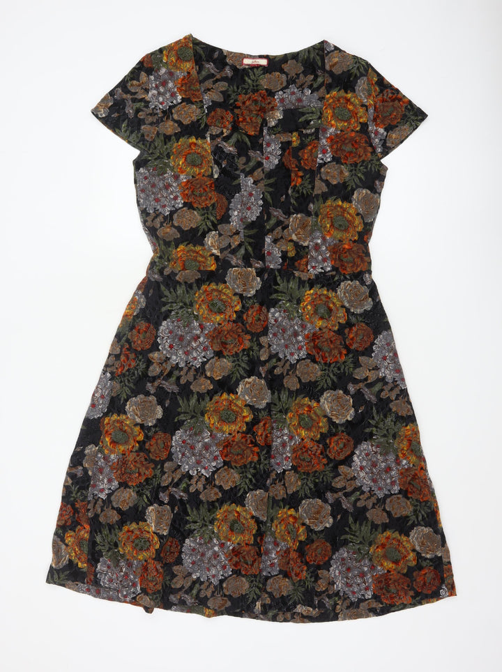 Joe Browns Women's Multicoloured Floral A-Line Dress Size 12