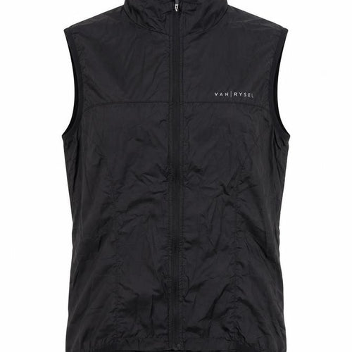 Van Rysel Black Sleeveless Lightweight Waistcoat Women’s S Reflective Cycling Vest