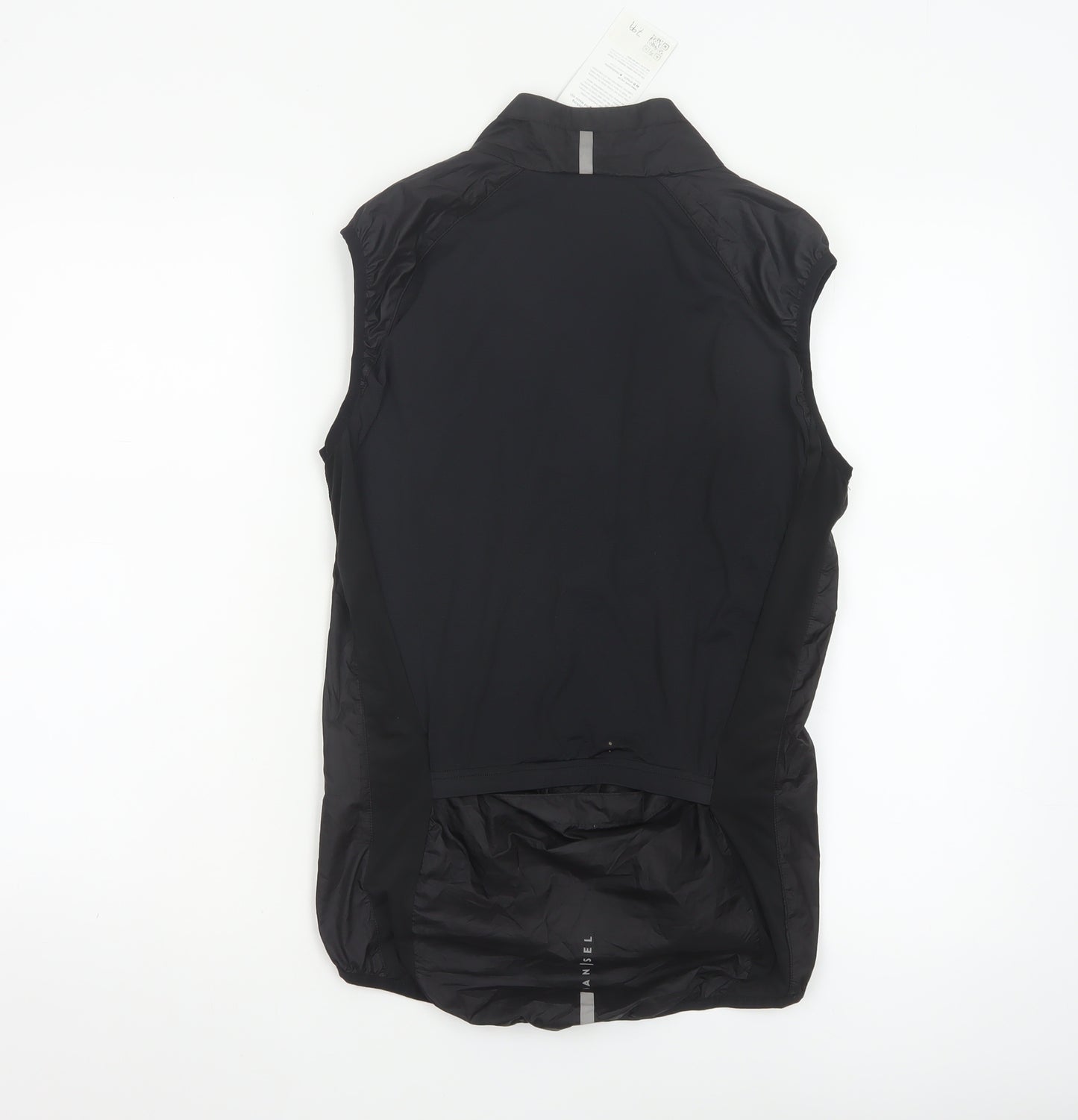 Van Rysel Black Sleeveless Lightweight Waistcoat Women’s S Reflective Cycling Vest