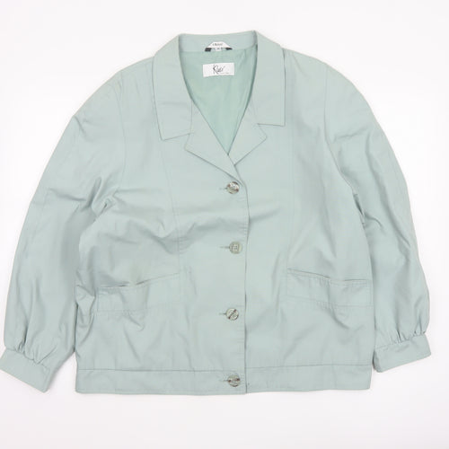 Klass Women’s Green Size 18 Button Basic Jacket