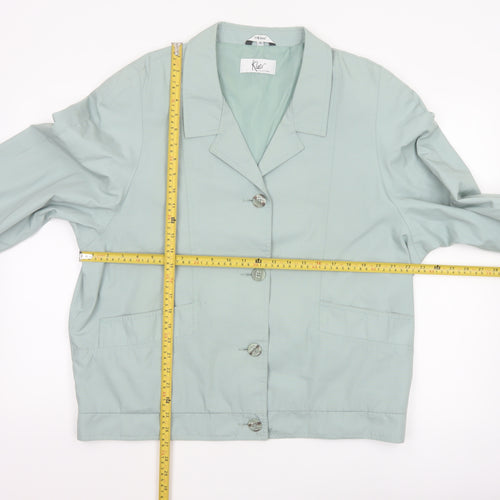 Klass Women’s Green Size 18 Button Basic Jacket