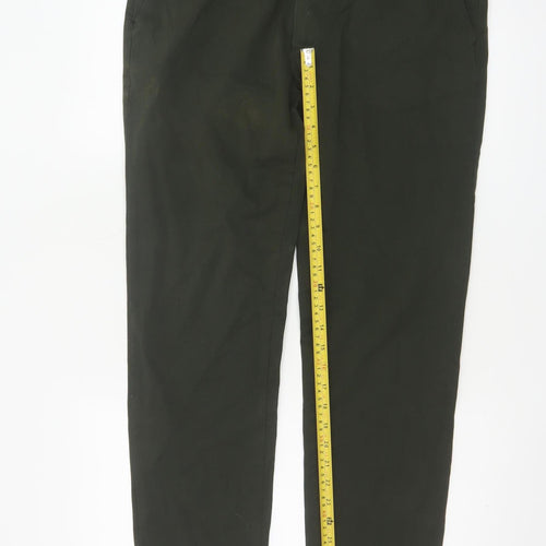 Marks and Spencer Men's Green Slim Fit Chino Trousers 34x29