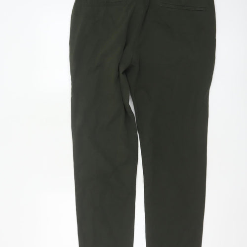 Marks and Spencer Men's Green Slim Fit Chino Trousers 34x29