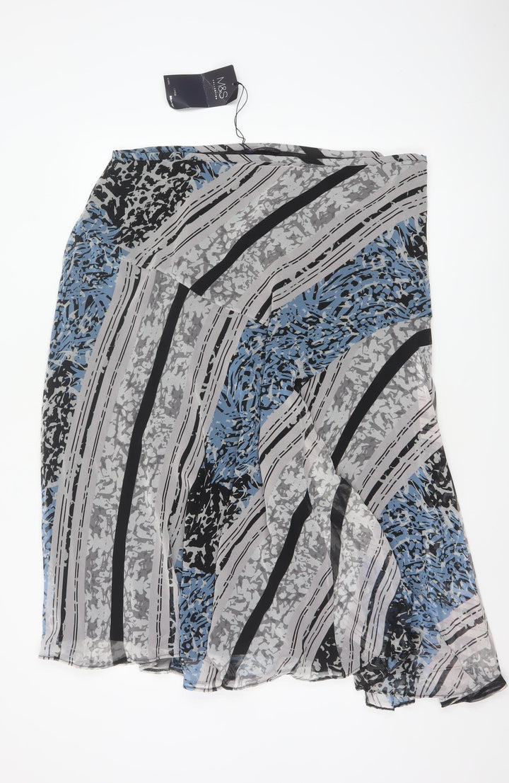 Marks and Spencer Women’s Multicoloured A-Line Midi Skirt Size 18