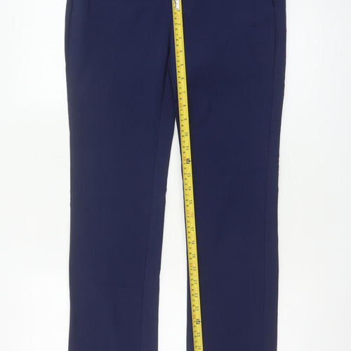 Mexx Women's Blue Slim Fit Chino Trousers Size 8 Regular