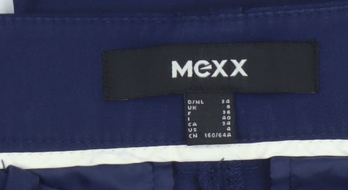 Mexx Women's Blue Slim Fit Chino Trousers Size 8 Regular