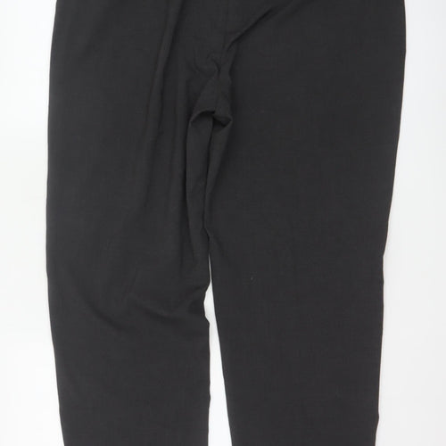 Marks and Spencer Womens Black Size 18 Regular Straight Trousers
