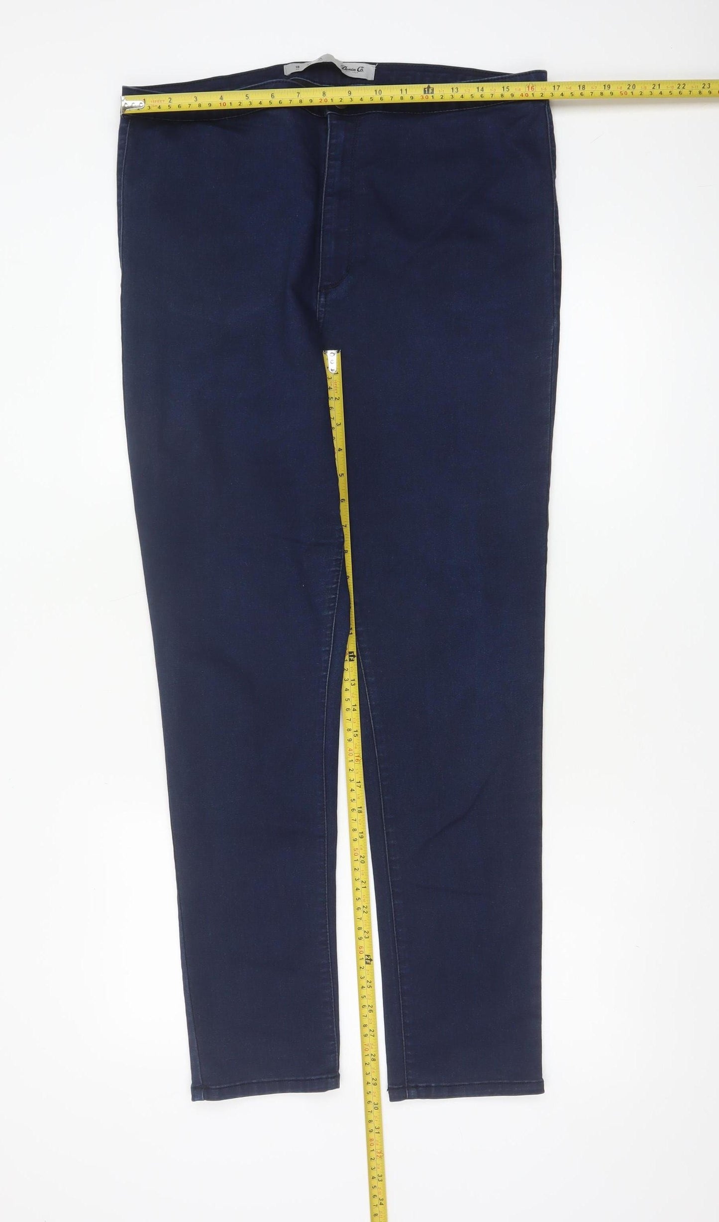 Denim Co. Women's Blue Mid Rise Skinny Stretch Jeans Size 18