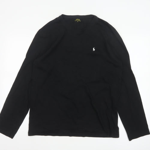 Ralph Lauren Men’s Black Long Sleeve Cotton Top XL