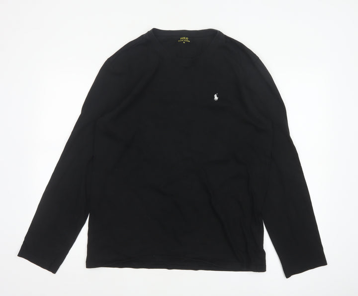 Ralph Lauren Men’s Black Long Sleeve Cotton Top XL