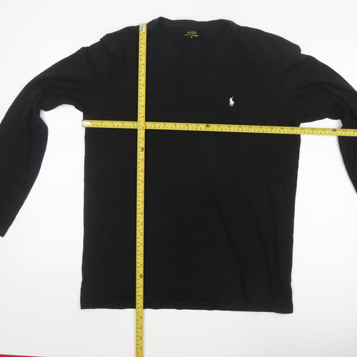 Ralph Lauren Men’s Black Long Sleeve Cotton Top XL