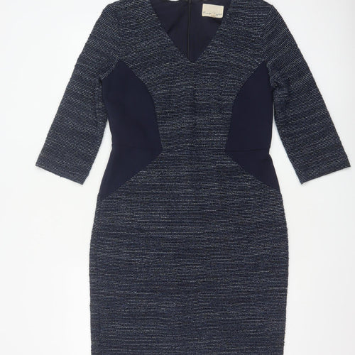 Phase Eight Women's Blue Knee Length Bodycon Dress Size 12