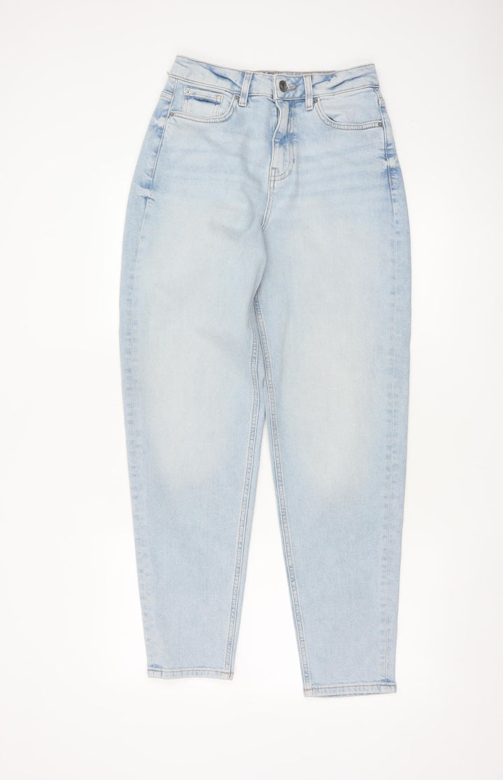 Marks and Spencer Women Blue Mom Jeans Size 10 Tall High Rise