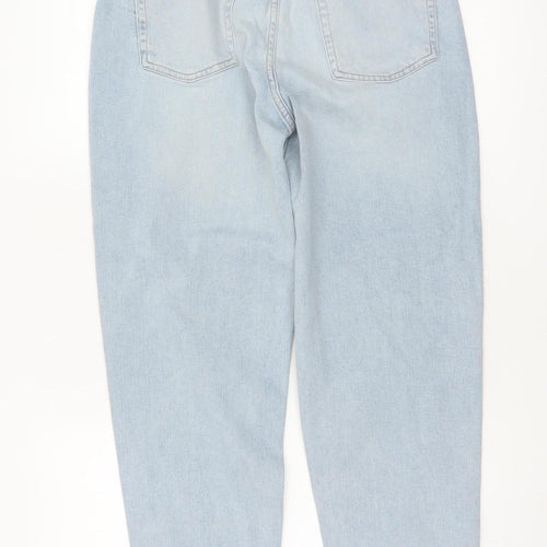 Marks and Spencer Women Blue Mom Jeans Size 10 Tall High Rise