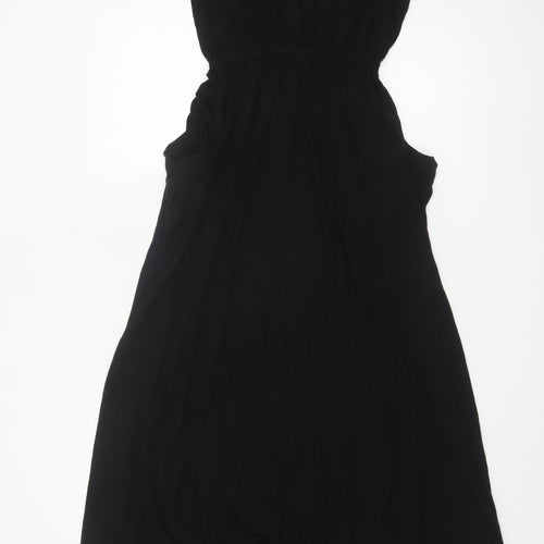 Gap Women’s Black Sleeveless Long Slip Dress XS Viscose