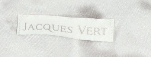Jacques Vert Women's Grey Floral A-Line Cowl Neck Dress Size 20