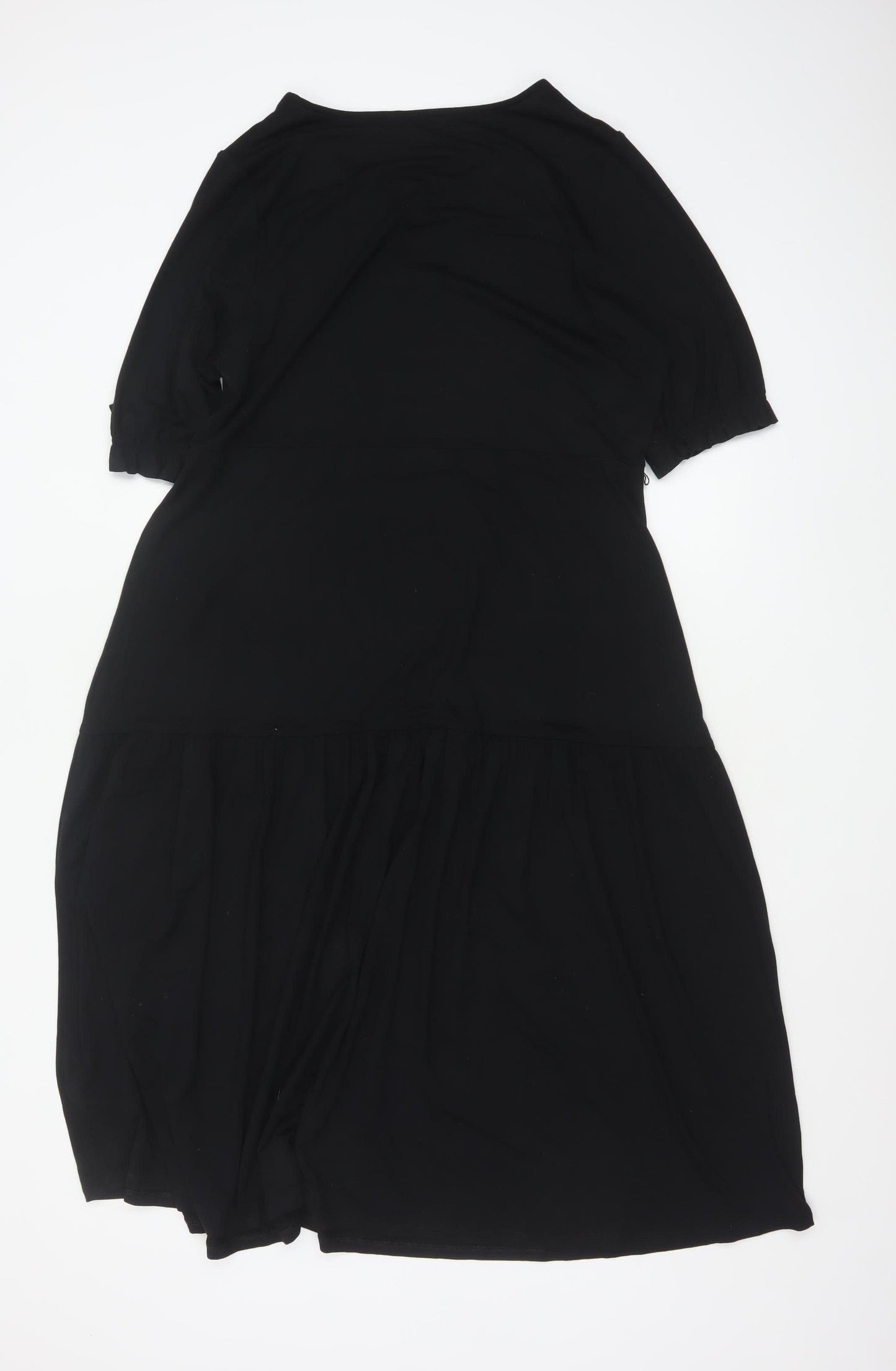 Marks and Spencer Women Black Size 16 Shift Jersey Dress