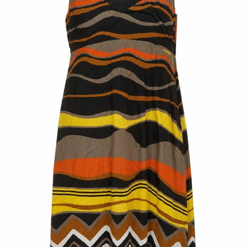 Windsmoor Womens Multicoloured Size 18 V-Neck Sleeveless Midi Dress