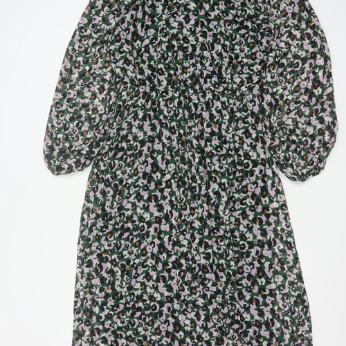 Next Women’s Multicoloured Animal Print Midi A-Line Dress Size 14