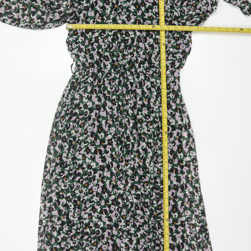 Next Women’s Multicoloured Animal Print Midi A-Line Dress Size 14