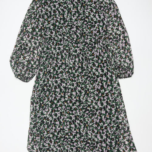 Next Women’s Multicoloured Animal Print Midi A-Line Dress Size 14
