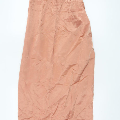 ASOS Women Pink One Shoulder Long Wrap Formal Dress Size 8