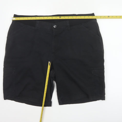 Lee Mens Black Cargo Shorts M Relaxed Fit Cotton Stretch