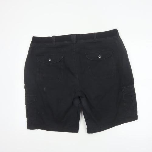 Lee Mens Black Cargo Shorts M Relaxed Fit Cotton Stretch